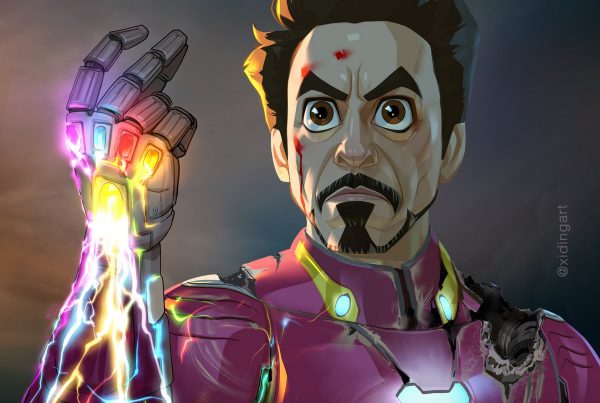 Iron Man Karikatur