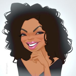 Karikatur Oprah Winfrey